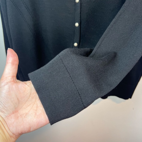 White House Black Market Black Cardigan - Picture 7 of 12